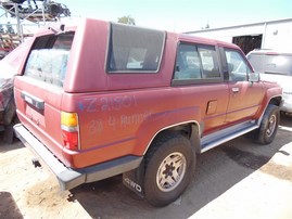 1988 Toyota 4Runner SR5 Burgundy 3.0L AT 4WD #Z21501